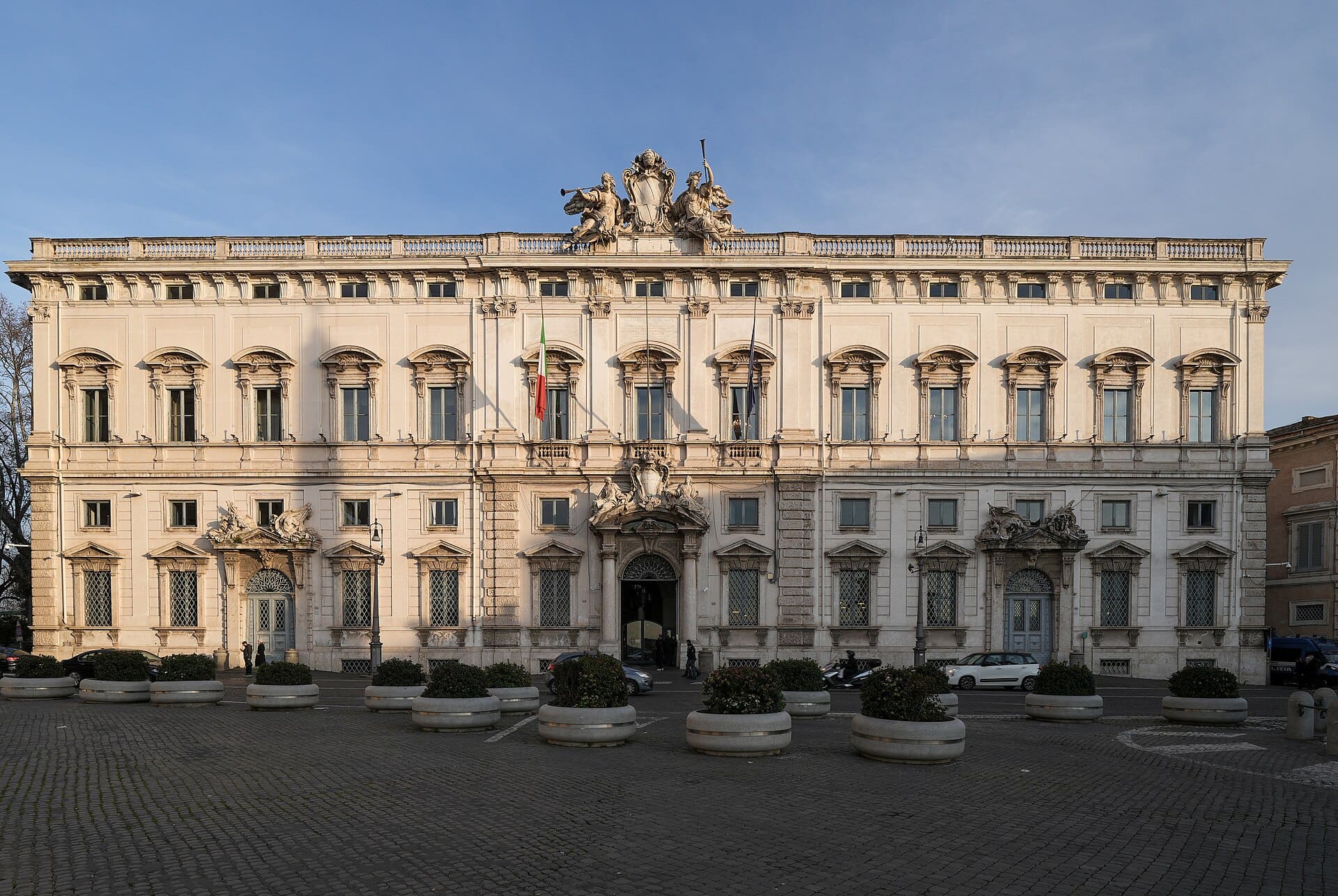 Italian Constitutional Court Palazzo della Consulta Rome — ruling on Law 74/2025 March 2026
