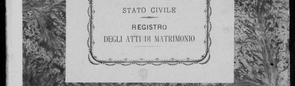 Italian genealogy blog: Early 1900s Italian marriage record from parish register, demonstrating primary genealogical source in Italian genealogy research.